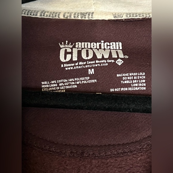 American Crown Zip Up Sweatshirt - Picture 4 of 5